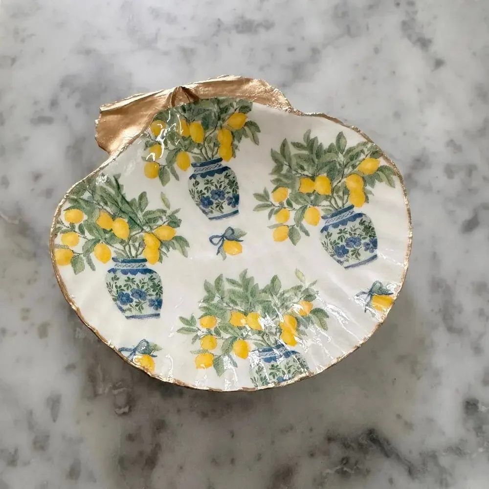 Handmade chinoiserie lemon